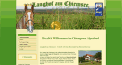 Desktop Screenshot of langhof-am-chiemsee.de